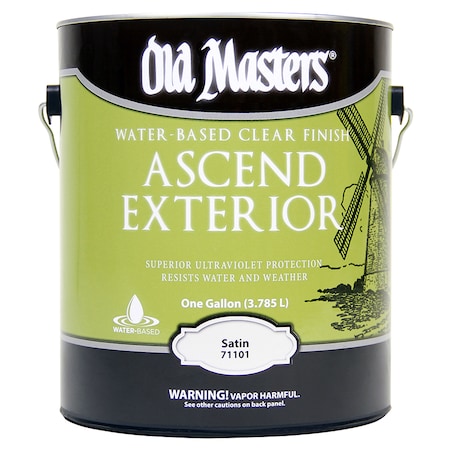 Old Masters 1 Gal Clear Ascend Exterior Water-based Finish, Satin 71101